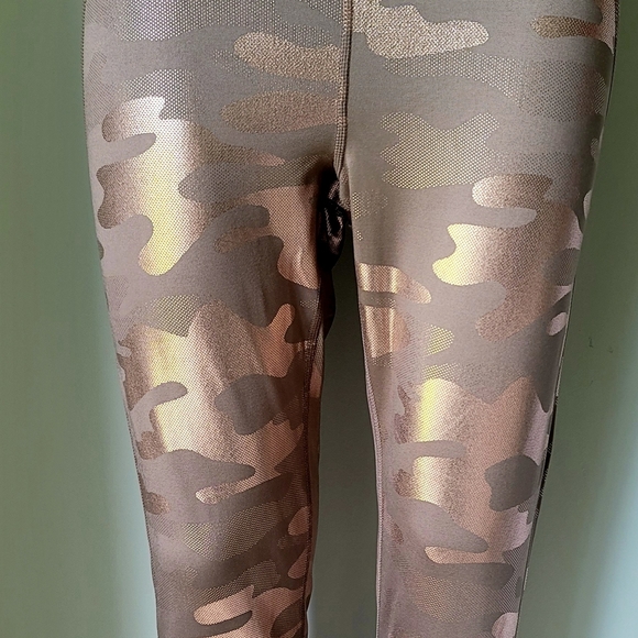 Sommer Ray Rose Gold Metallic Camo Leggings - Picture 4 of 9